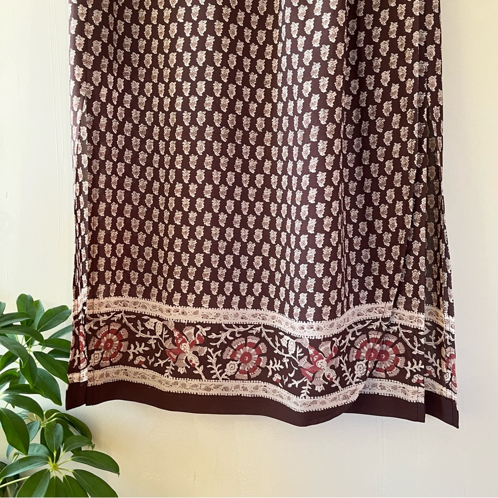 vintage brown maxi skirt - Picture 4 of 10